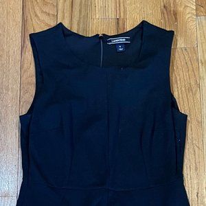 Lands' End black dress - size 6, with pockets